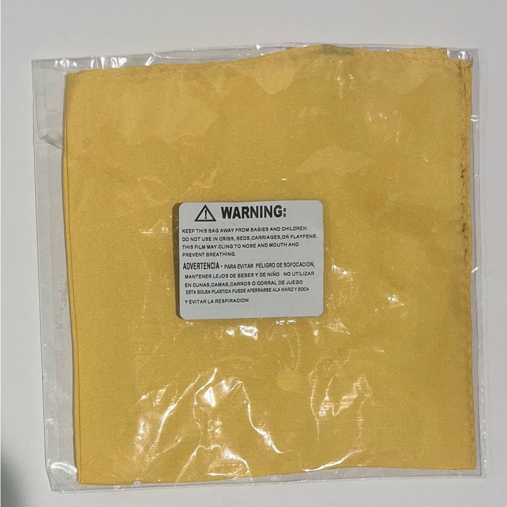 NWT Gold/Maize Pocket Square Handkerchief